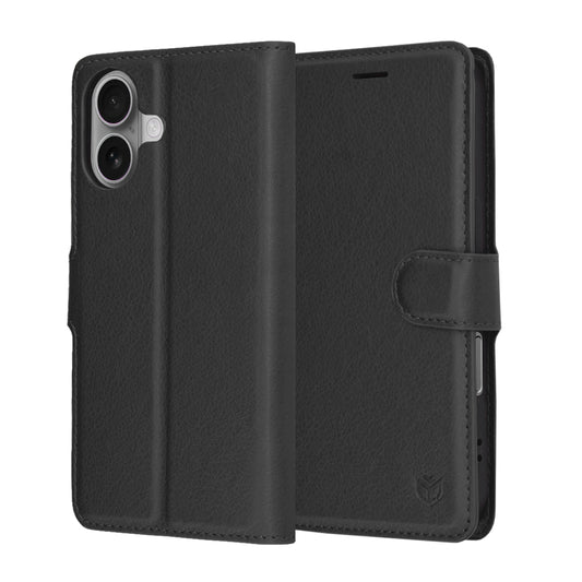 Etui til Apple iPhone 17, Techsuit, Leather Folio, Sort
