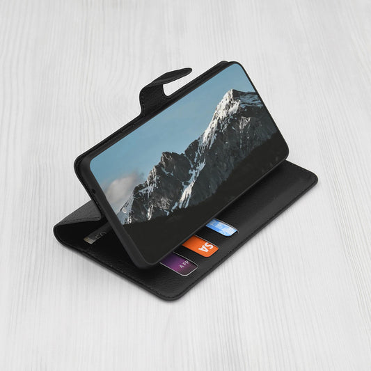 Etui til Apple iPhone 17, Techsuit, Leather Folio, Sort