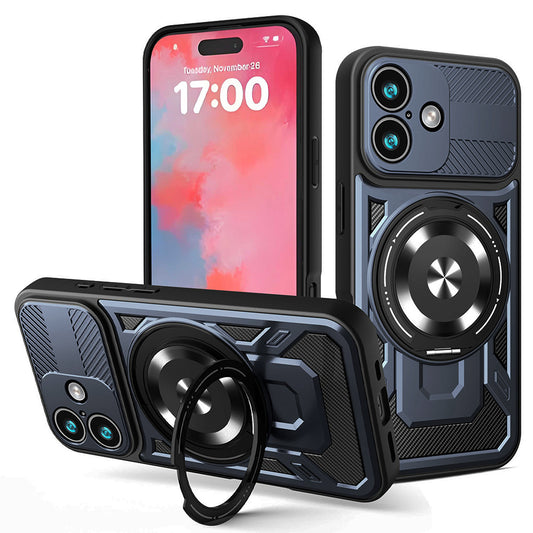 Etui til Apple iPhone 17, Techsuit, RuggedCam, Blå