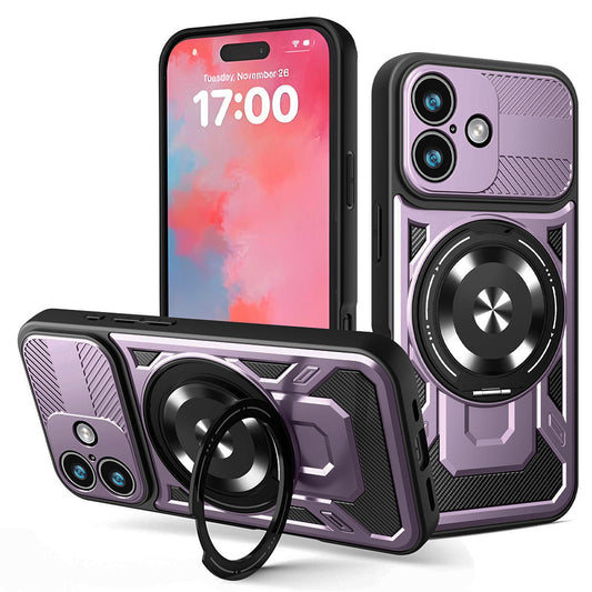 Etui til Apple iPhone 17, Techsuit, RuggedCam, Lilla