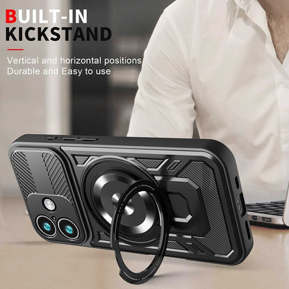 Etui til Apple iPhone 17, Techsuit, RuggedCam, Sort