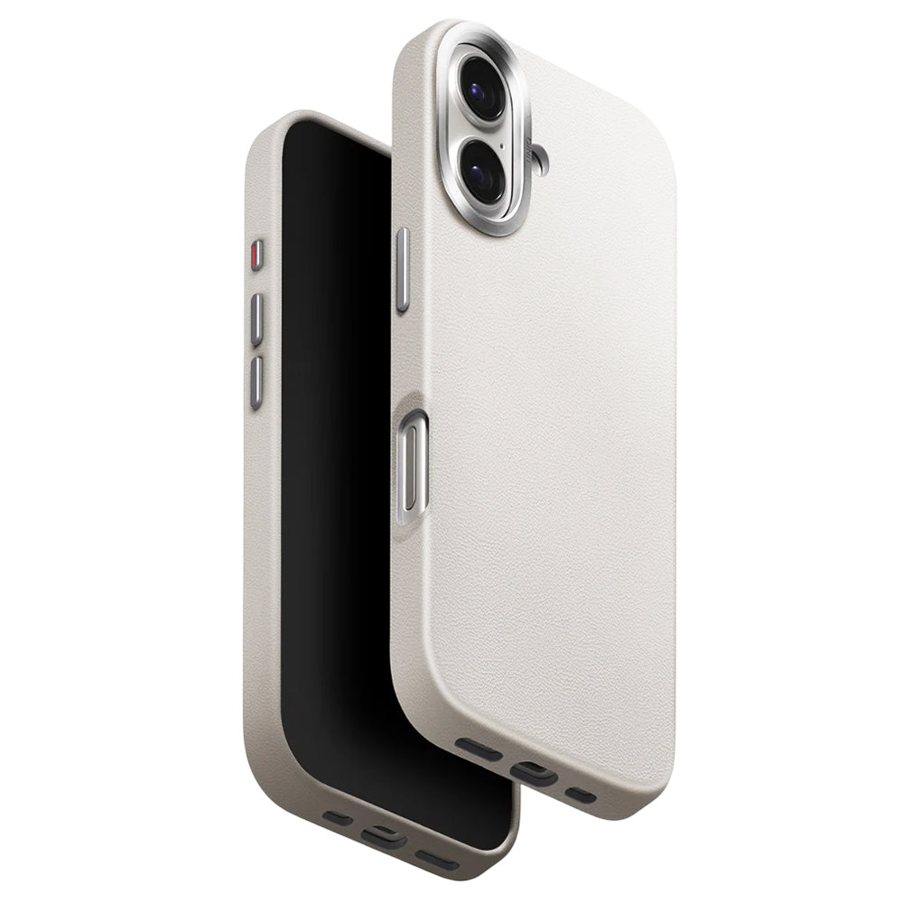 Etui til Apple iPhone 17, UNIQ, Lyden Leatherette, Grå