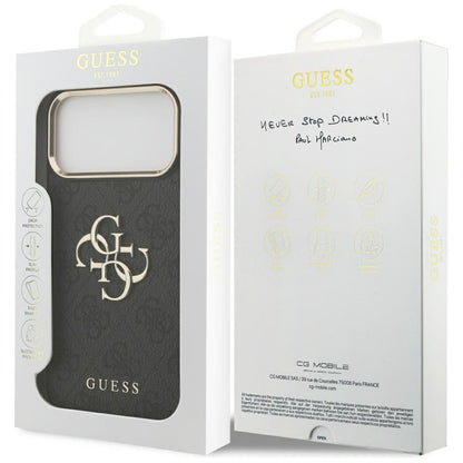 Cover til Apple iPhone 18 Pro / 17 Pro, Guess, 4G Big Classic Logo, Sort