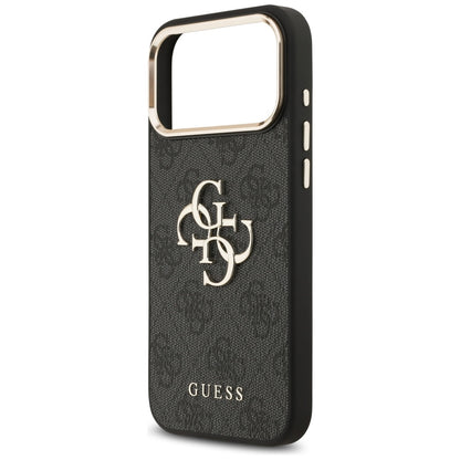 Cover til Apple iPhone 18 Pro / 17 Pro, Guess, 4G Big Classic Logo, Sort