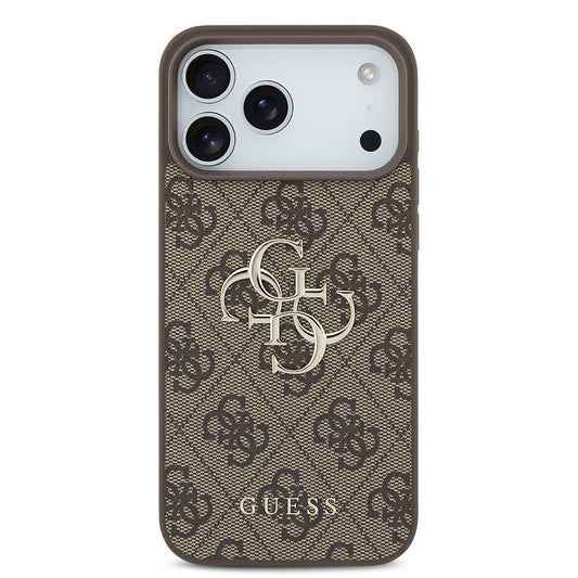 Cover til Apple iPhone 18 Pro / 17 Pro, Guess, 4G Big Logo, Brun