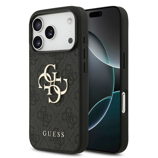 Cover til Apple iPhone 18 Pro / 17 Pro, Guess, 4G Big Logo, Sort