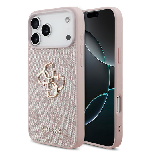 Cover til Apple iPhone 18 Pro / 17 Pro, Guess, 4G Big Logo, Pink