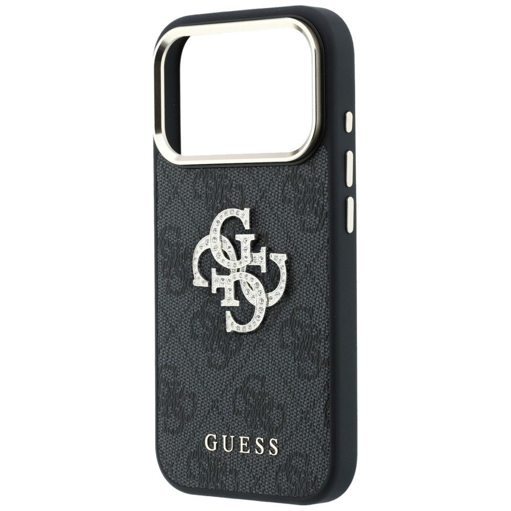 Cover til Apple iPhone 18 Pro / 17 Pro, Guess, 4G Big Strass Logo, Sort