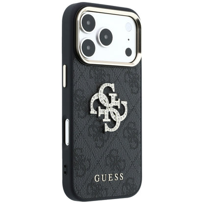 Cover til Apple iPhone 18 Pro / 17 Pro, Guess, 4G Big Strass Logo, Sort