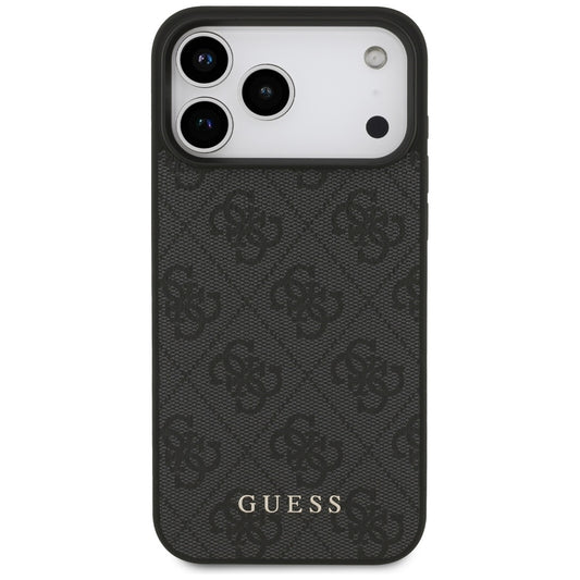 Cover til Apple iPhone 18 Pro / 17 Pro, Guess, 4G Classic Logo, Sort
