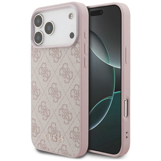 Cover til Apple iPhone 18 Pro / 17 Pro, Guess, 4G Classic Logo, Pink