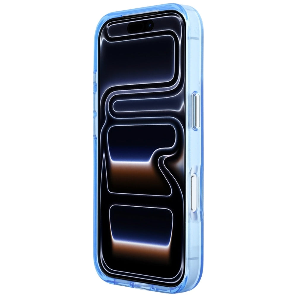 Cover til Apple iPhone 18 Pro / 17 Pro, Karl Lagerfeld, IML Big Signature Resin Logo og Metalramme, Blå