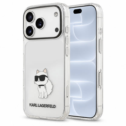 Case for Apple iPhone 18 Pro / 17 Pro, Karl Lagerfeld, IML Choupette NFT, Transparent