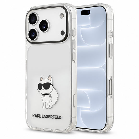 Cover til Apple iPhone 18 Pro / 17 Pro, Karl Lagerfeld, IML Choupette NFT, transparent