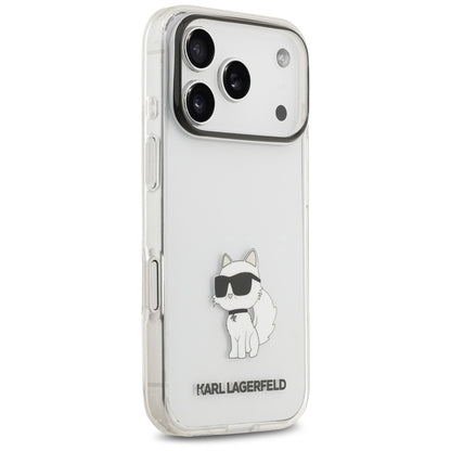 Case for Apple iPhone 18 Pro / 17 Pro, Karl Lagerfeld, IML Choupette NFT, Transparent