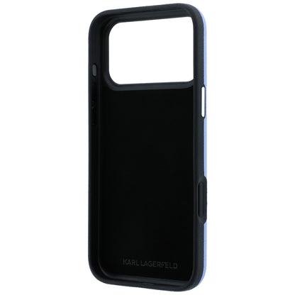 Cover til Apple iPhone 18 Pro / 17 Pro, Karl Lagerfeld, Smooth Big Resin Signature Logo, Bleu