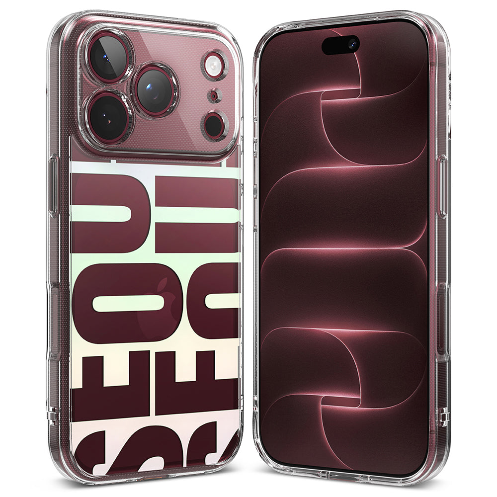 Cover til Apple iPhone 18 Pro / 17 Pro, Ringke, Fusion Seoul, Vinrød