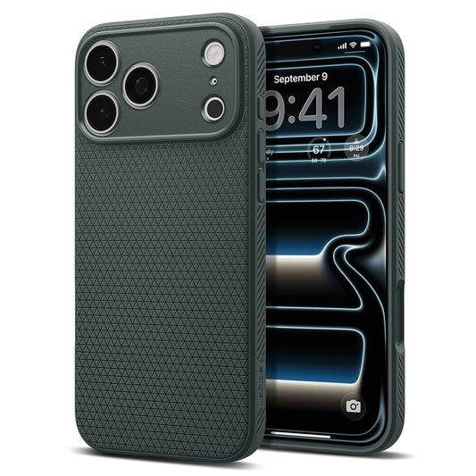 Cover til Apple iPhone 18 Pro / 17 Pro, Spigen, Liquid Air, Grøn ACS12151