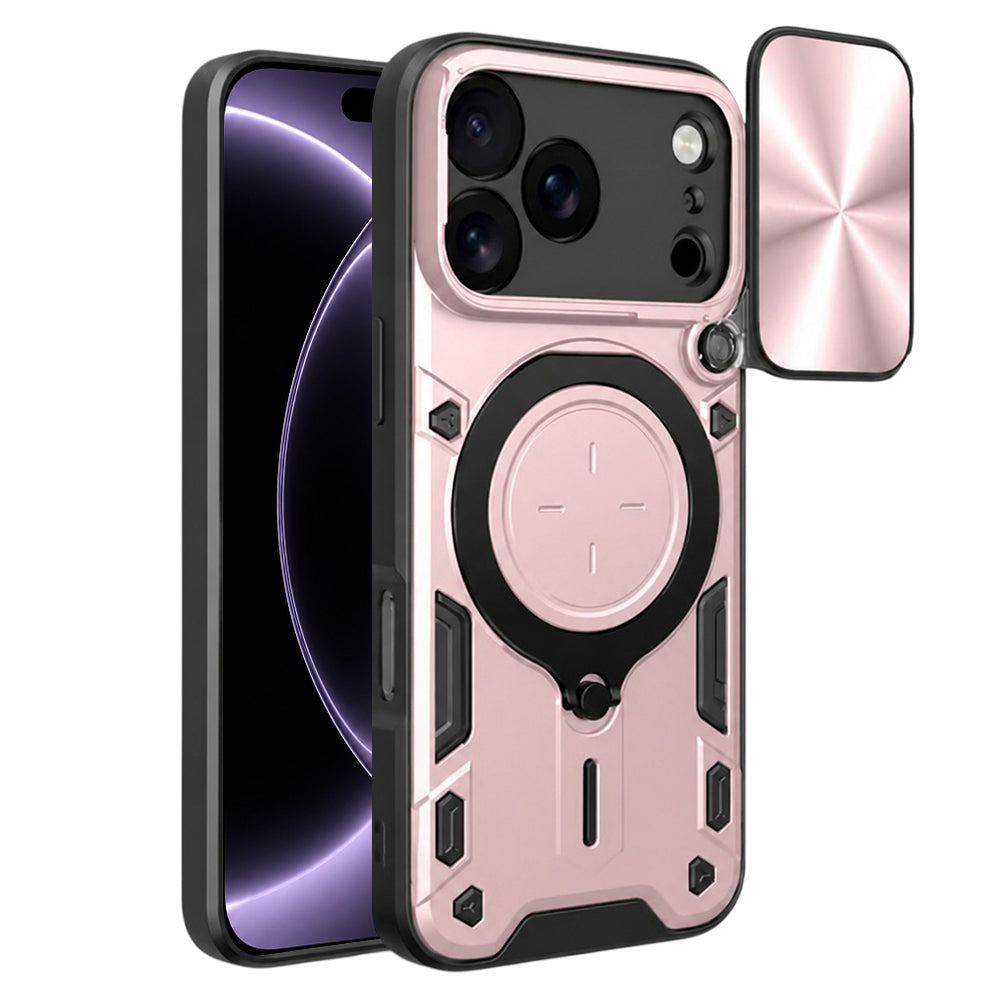 Cover til Apple iPhone 18 Pro / 17 Pro, Techsuit, CamGuard Pro, Lyserød Guld