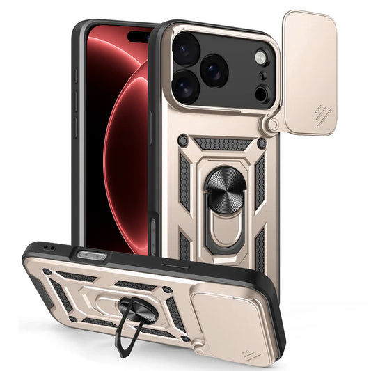 Cover til Apple iPhone 18 Pro / 17 Pro, Techsuit, CamShield, Guld