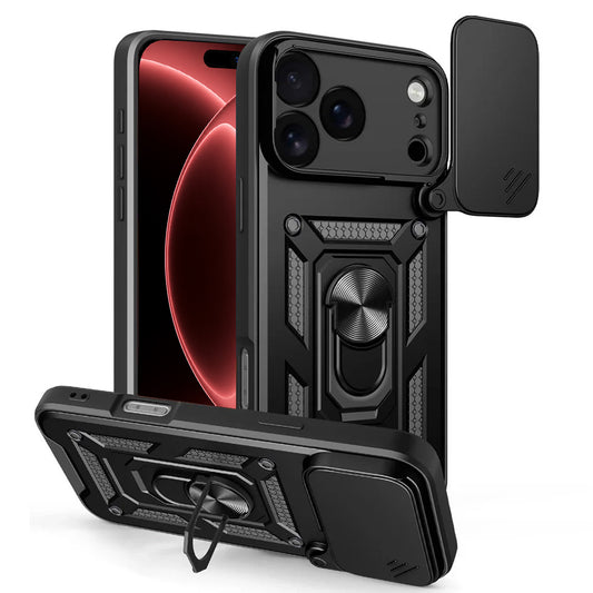 Cover til Apple iPhone 18 Pro / 17 Pro, Techsuit, CamShield, Sort