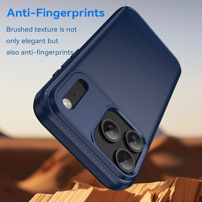Cover til Apple iPhone 18 Pro / 17 Pro, Techsuit, Carbon, Blå