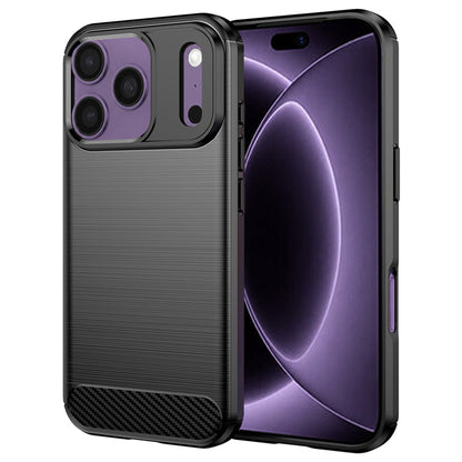 Cover til Apple iPhone 18 Pro / 17 Pro, Techsuit, Carbon, Sort
