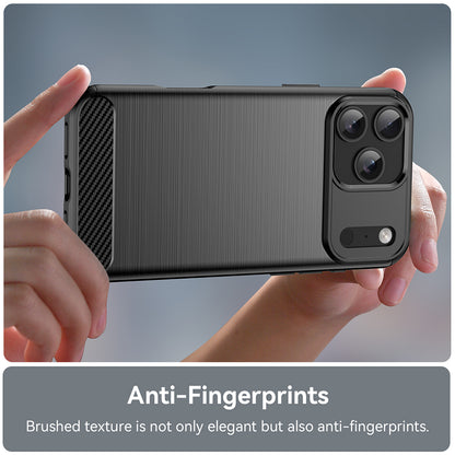 Cover til Apple iPhone 18 Pro / 17 Pro, Techsuit, Carbon, Sort