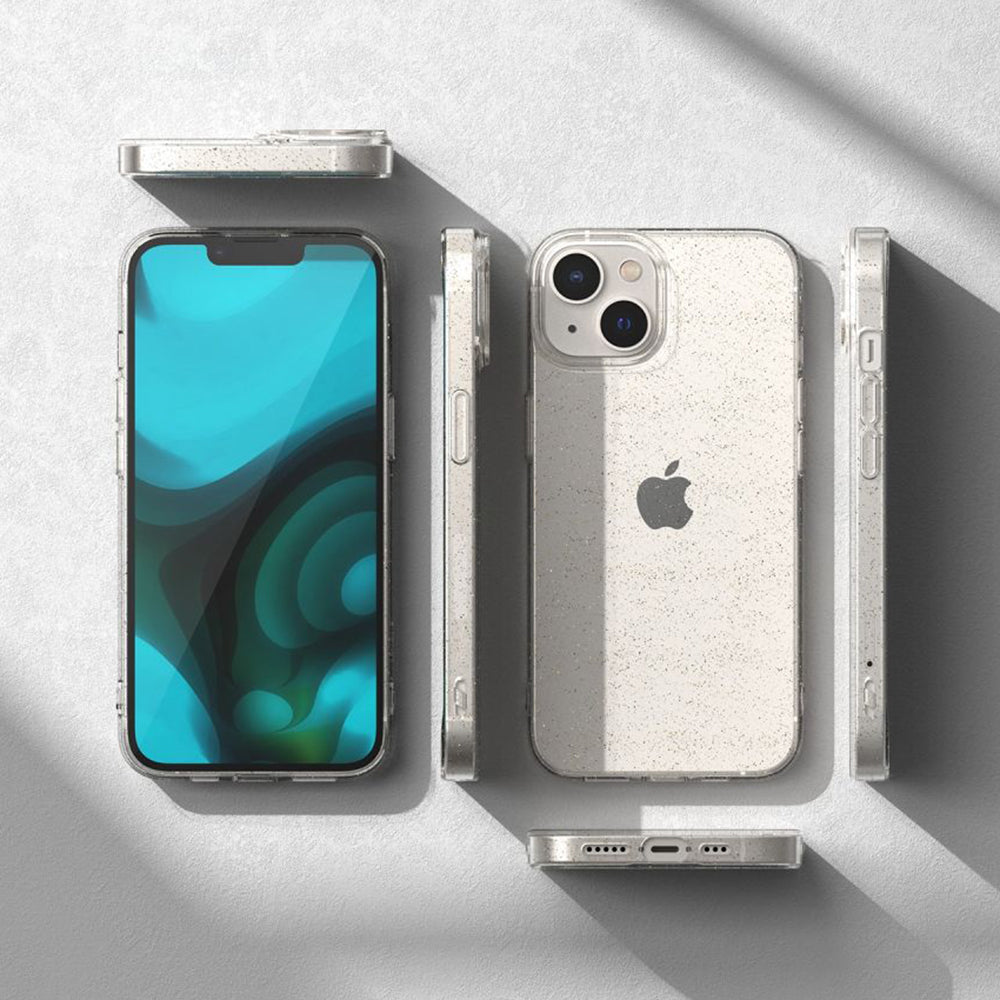 Cover til Apple iPhone 18 Pro / 17 Pro, Techsuit, SparkleSkin, Transparent