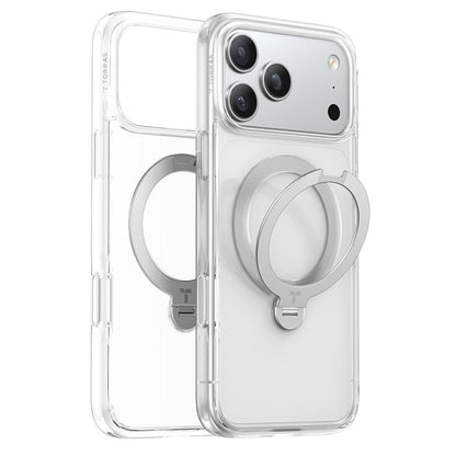 MagSafe-etui til Apple iPhone 18 Pro / 17 Pro, Torras, Ostand Spin, Transparent