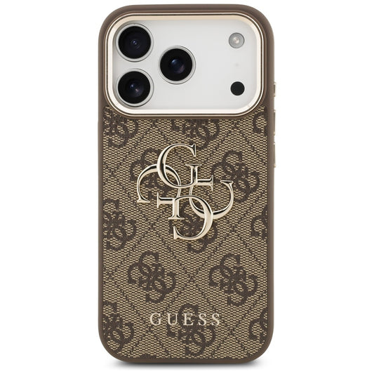 Cover til Apple iPhone 18 Pro Max / 17 Pro Max, Guess, 4G Big Classic Logo, Brun