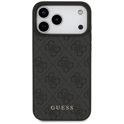 Cover til Apple iPhone 18 Pro Max / 17 Pro Max, Guess, 4G Classic Logo, Sort