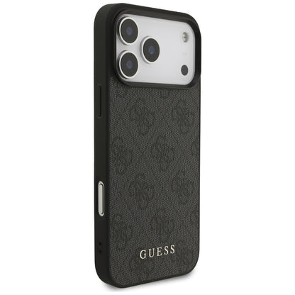 Cover til Apple iPhone 18 Pro Max / 17 Pro Max, Guess, 4G Classic Logo, Sort