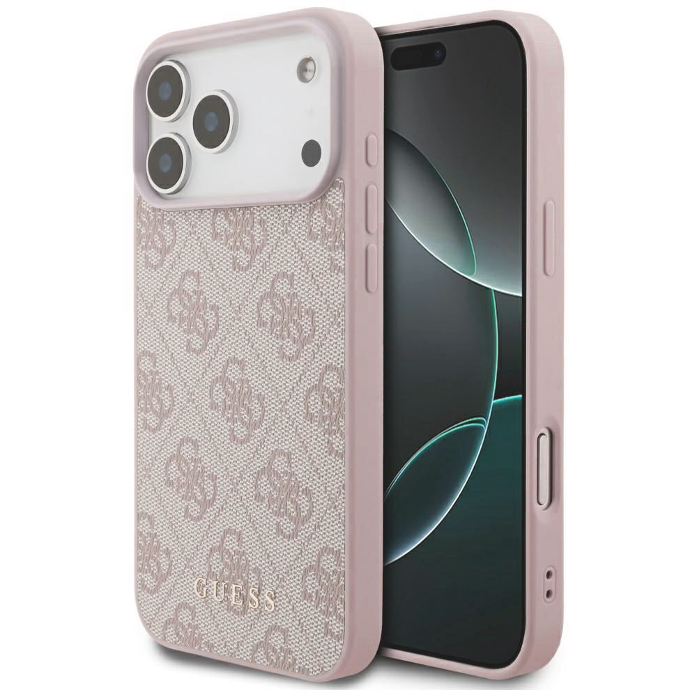 Cover til Apple iPhone 18 Pro Max / 17 Pro Max, Guess, 4G Classic Logo, Pink