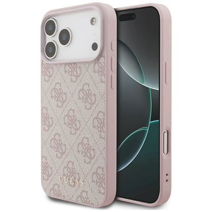 Cover til Apple iPhone 18 Pro Max / 17 Pro Max, Guess, 4G Classic Logo, Pink