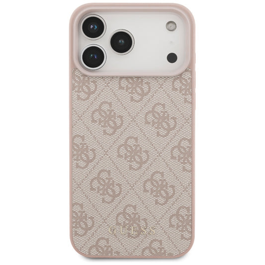 Cover til Apple iPhone 18 Pro Max / 17 Pro Max, Guess, 4G Classic Logo, Pink