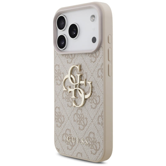 Cover til Apple iPhone 18 Pro Max / 17 Pro Max, Guess, 4G Classic Logo med rem, Pink