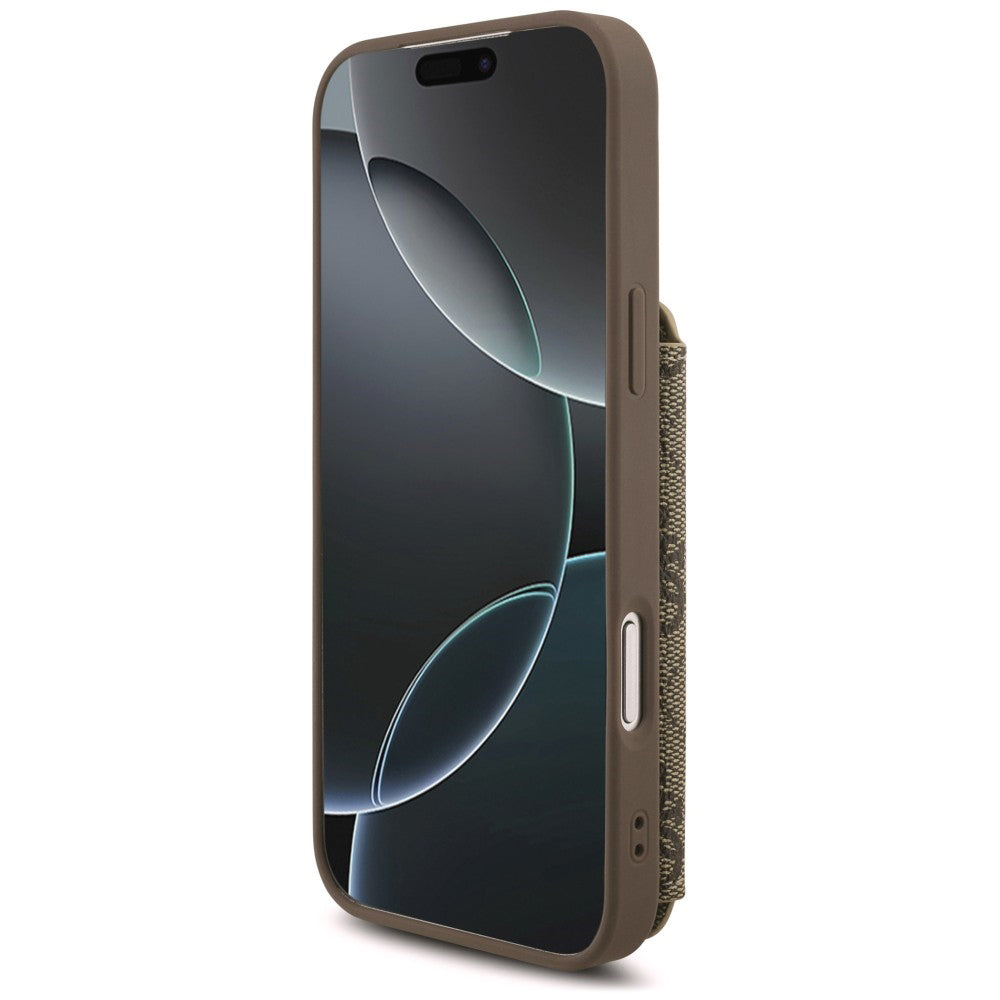 Etui til Apple iPhone 18 Pro Max / 17 Pro Max, Guess, 4G Crossbody Cardslot, brun