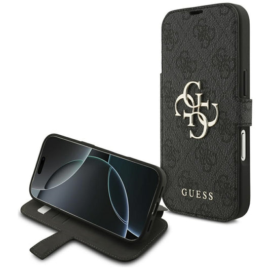 Cover til Apple iPhone 18 Pro Max / 17 Pro Max, Guess, 4G Metal Logo, Sort