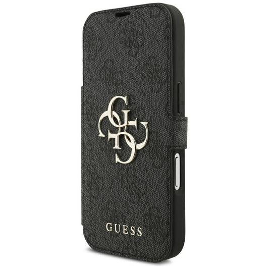 Cover til Apple iPhone 18 Pro Max / 17 Pro Max, Guess, 4G Metal Logo, Sort