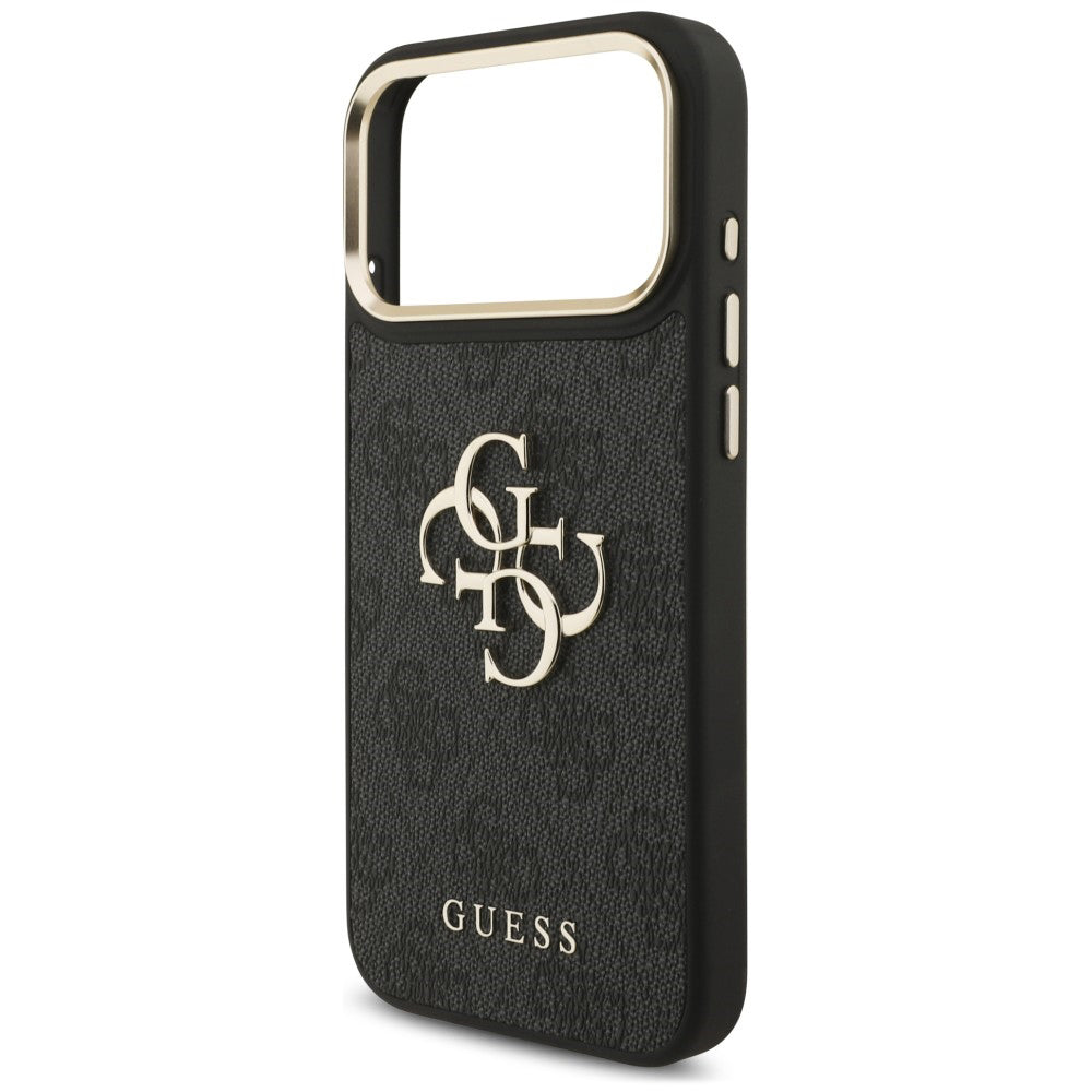 Etui til Apple iPhone 18 Pro Max / 17 Pro Max, Guess, Big 4G Classic Logo & Big Strap Metal Buttons, sort