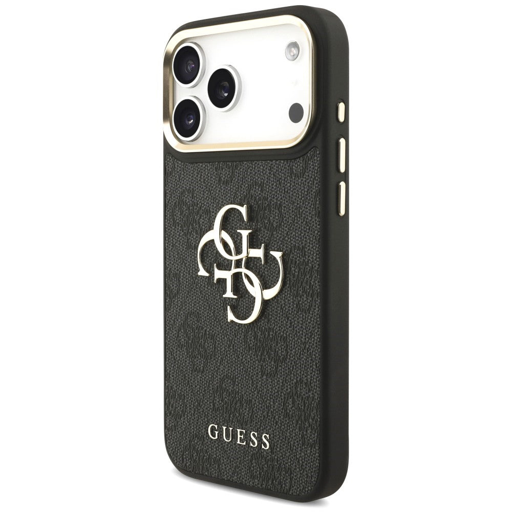 Etui til Apple iPhone 18 Pro Max / 17 Pro Max, Guess, Big 4G Classic Logo & Big Strap Metal Buttons, sort
