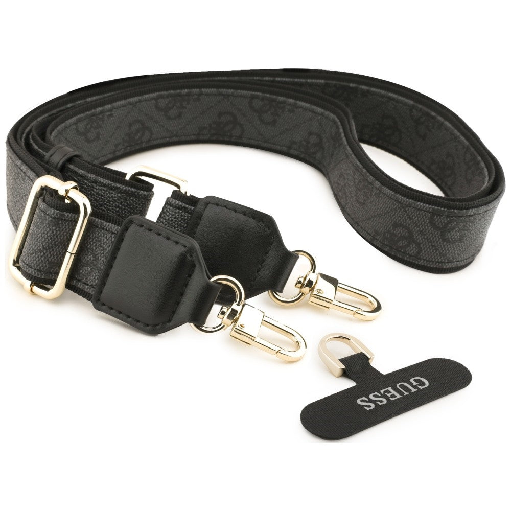 Etui til Apple iPhone 18 Pro Max / 17 Pro Max, Guess, Big 4G Classic Logo & Big Strap Metal Buttons, sort