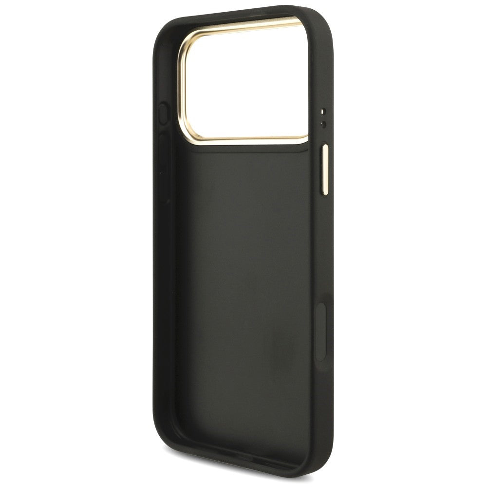 Etui til Apple iPhone 18 Pro Max / 17 Pro Max, Guess, Big 4G Classic Logo & Big Strap Metal Buttons, sort