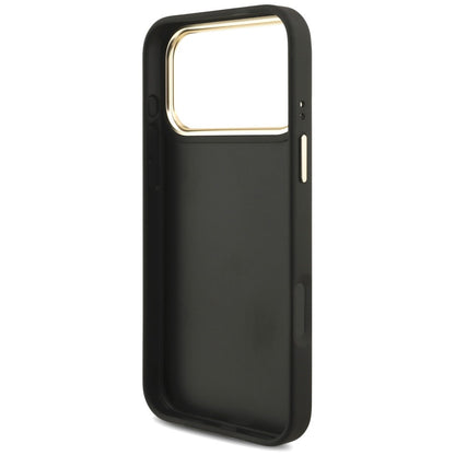 Etui til Apple iPhone 18 Pro Max / 17 Pro Max, Guess, Big 4G Classic Logo & Big Strap Metal Buttons, sort