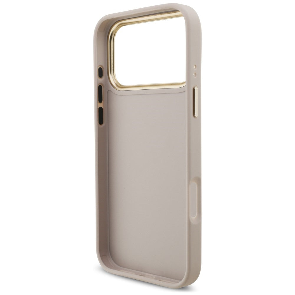 Case for Apple iPhone 18 Pro Max / 17 Pro Max, Guess, Big 4G Classic Logo & Big Strap Metal Buttons, Pink