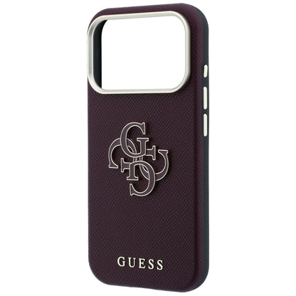 Cover til Apple iPhone 18 Pro Max / 17 Pro Max, Guess, Kornet stort harpikslogo, Vinrød