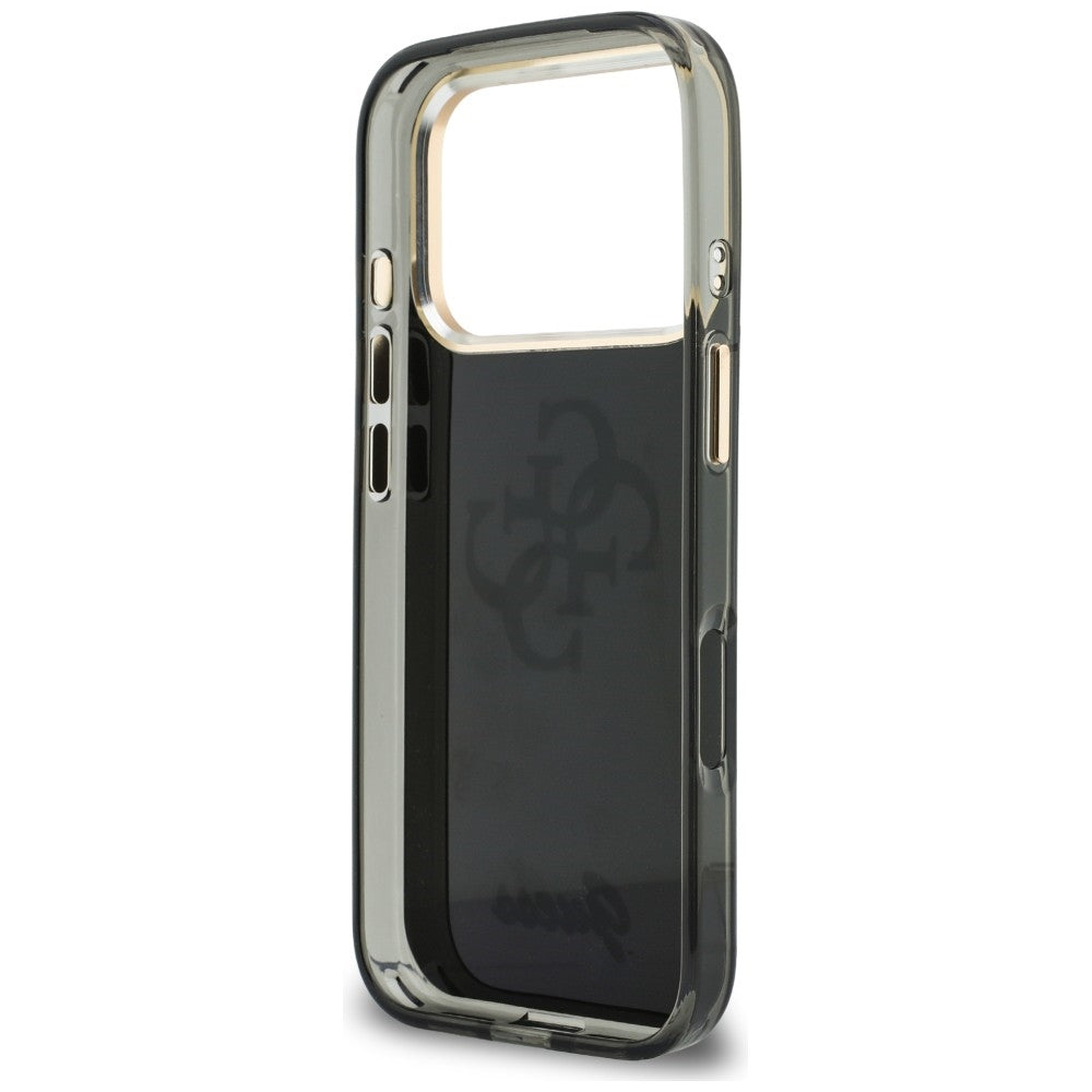 Cover til Apple iPhone 18 Pro Max / 17 Pro Max, Guess, IML 4G Metal Script, Sort
