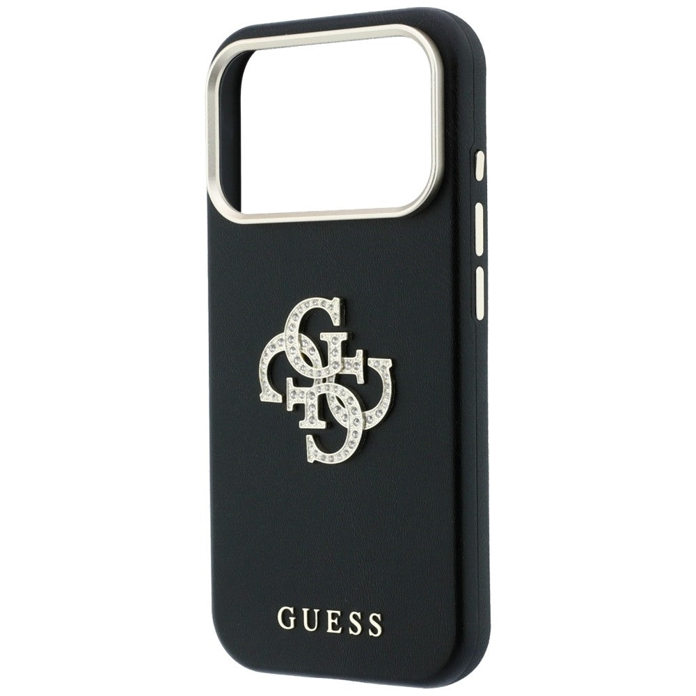 Cover til Apple iPhone 18 Pro Max / 17 Pro Max, Guess, Smooth Big Strass Logo, Sort