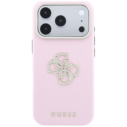 Etui til Apple iPhone 18 Pro Max / 17 Pro Max, Guess, Smooth Big Strass Logo, pink